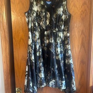 Simply Vera Vera Wang Black and Brown Dress